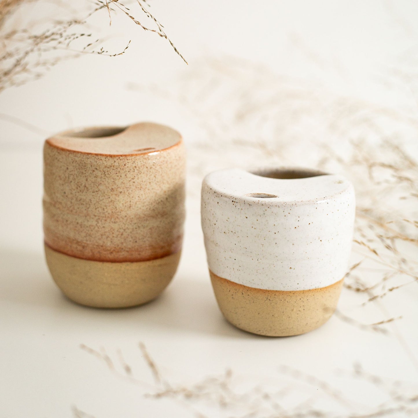 White Speckle Mini Travel Mug | Pre-order