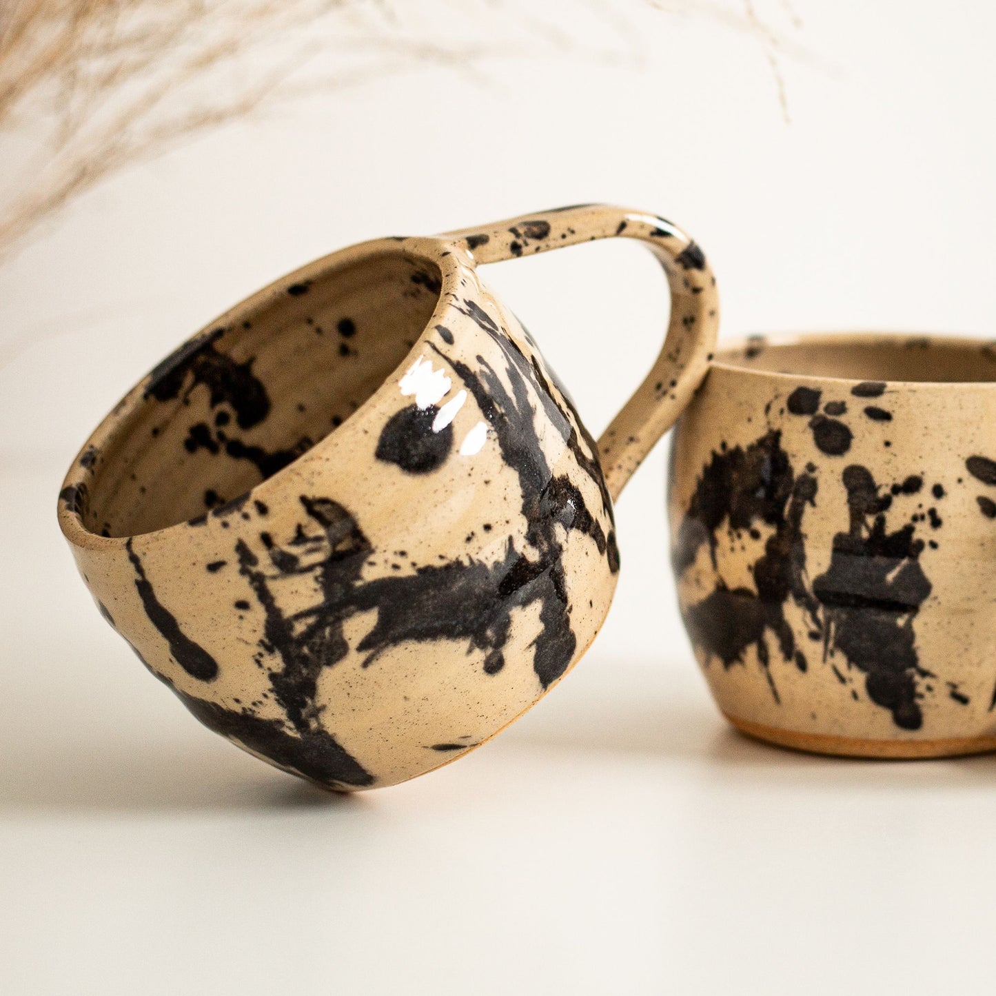 Black Fleck Regular Mug