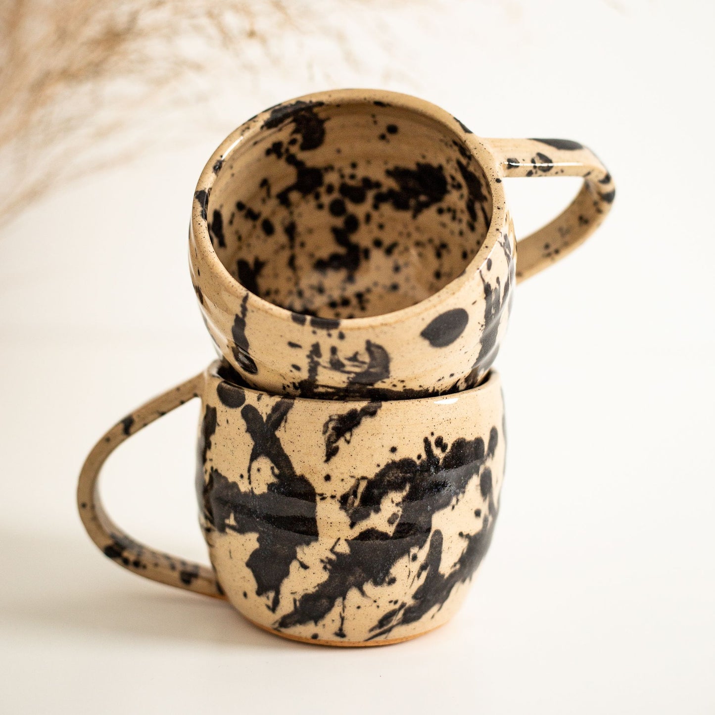 Black Fleck Regular Mug