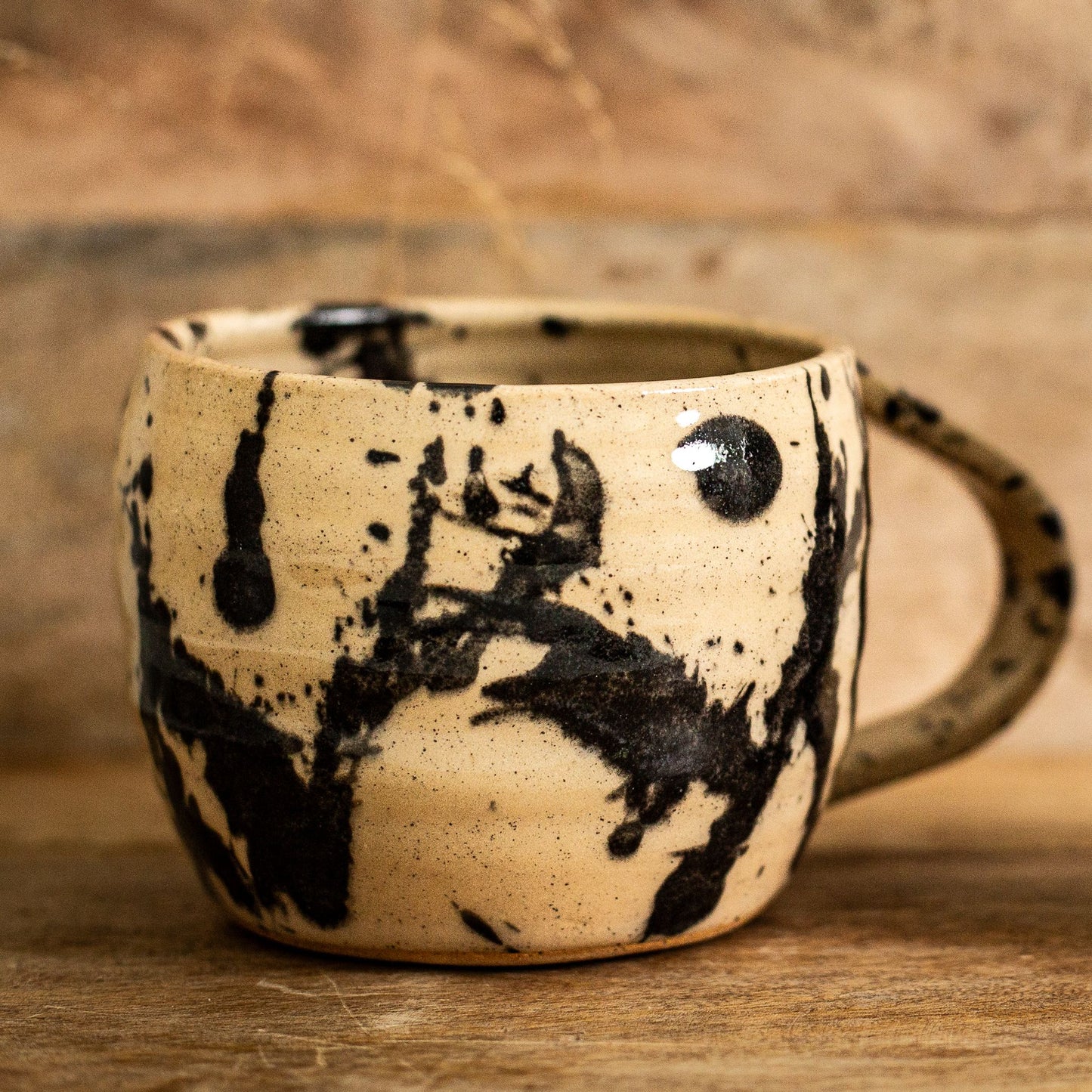 Black Fleck Regular Mug