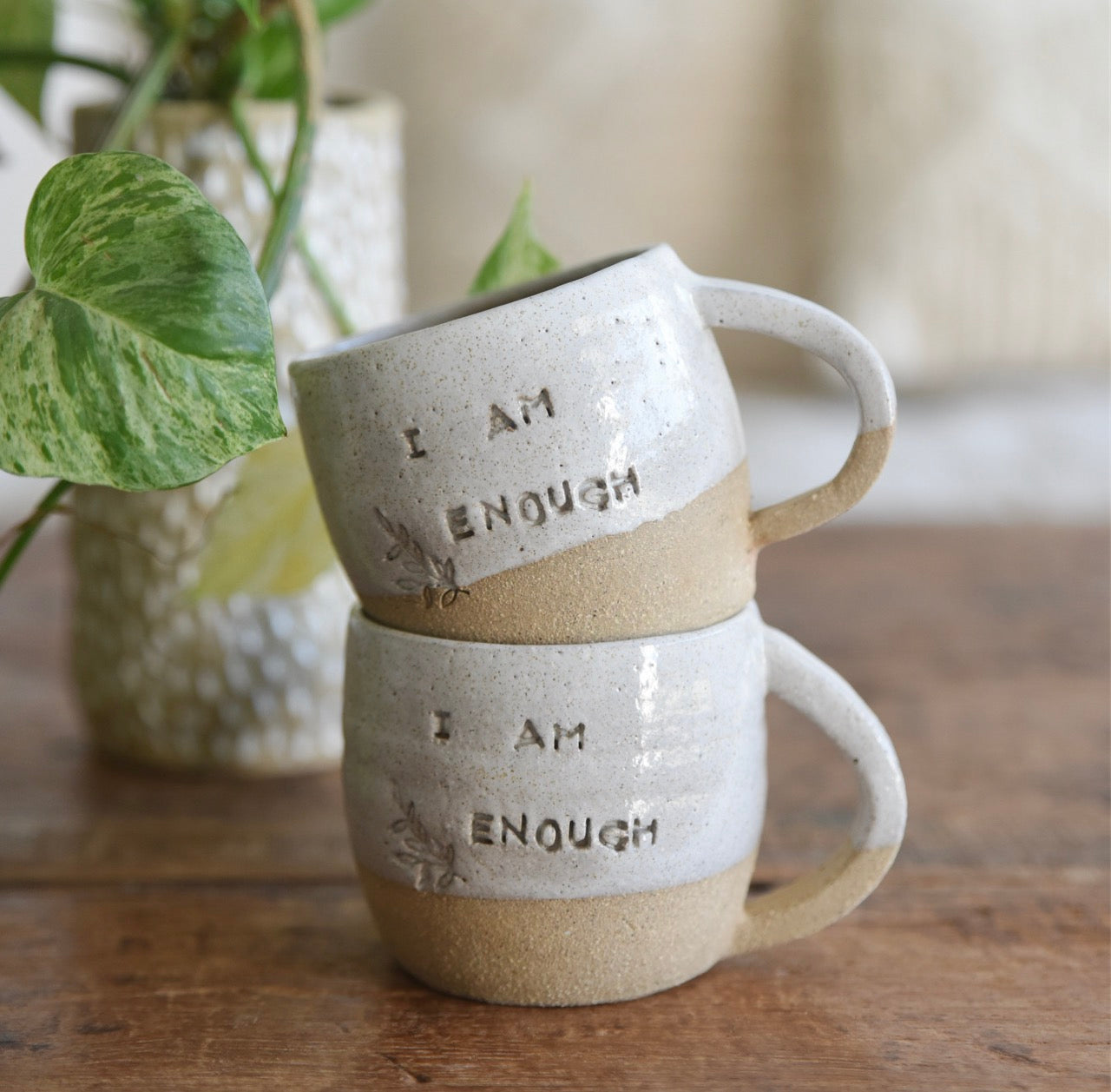I AM Enough Mug Made With Love Ceramics